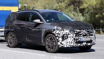 Hyundai Tucson Facelift Drops Camo While Working Hard In New Spy Shots