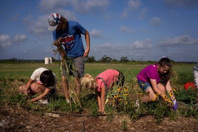 At a shuttered Texas coal mine, a 1-acre garden is helping feed 2,000 people per month
