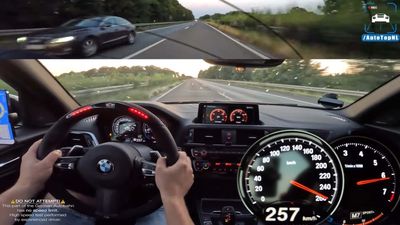 Watch BMW M140i Hit 155+ MPH On The Autobahn With Zero Efforts