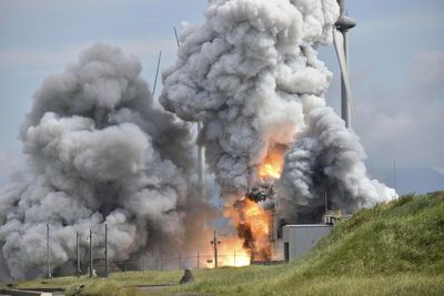 Rocket being developed by Japan's space agency explodes during testing but no injuries reported