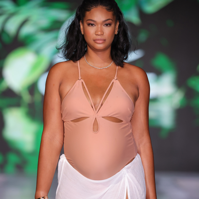 Supermodel Chanel Iman Just Showed Off Her Baby Bump on the Miami Swim Week Runway
