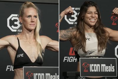 UFC on ESPN 49 video: Holly Holm, Mayra Bueno Silva make weight in Las Vegas