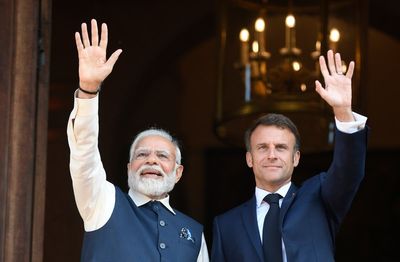 India's Modi and France's Macron agree on defense ties but stand apart on Ukraine