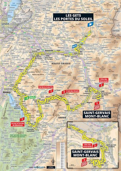 Tour de France 2023 stage 14 preview: Route map and profile of 138km from Annemasse to Morzine