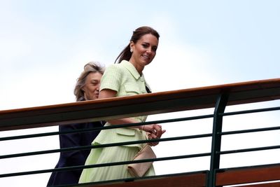 Kate Middleton returns to Wimbledon for ladies’ singles wearing pale green outfit