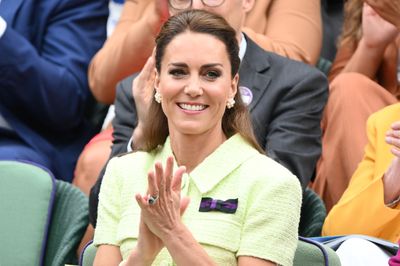 Kate Middleton dazzles in summery green Self-Portrait dress – despite facing UK storms at Wimbledon