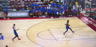 Why Mavericks’ center Marcus Bingham Jr. hilariously (and correctly!) dunked on the wrong basket in NBA Summer League