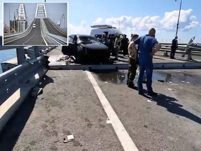 Ukraine-Russia war – latest: Explosions reported on Crimean bridge amid ‘emergency situation’