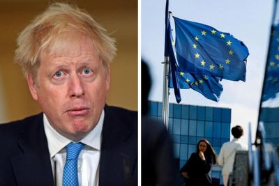 Boris Johnson's new neighbours taunt him with EU flags in gardens