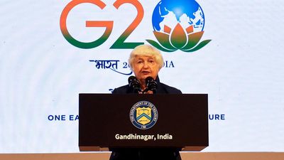 G20 FMCBG meet at Gandhinagar | India 'indispensable partner' for friend-shoring, says U.S. Treasury Secretary Janet Yellen