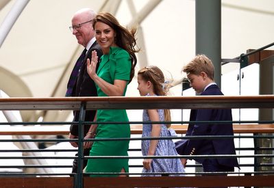 Prince George and Princess Charlotte arrive at Wimbledon with their parents for final day of tournament