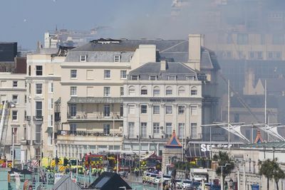 Firefighters continue to tackle Brighton hotel blaze amid ‘difficult conditions’