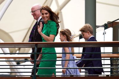 Princess Charlotte arrives for first Wimbledon visit to see men’s singles final