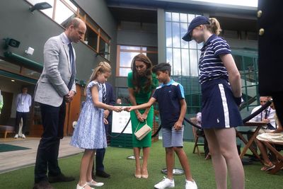 Prince George and Princess Charlotte meet boy who tossed coin for Wimbledon final