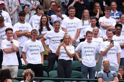Henry Searle’s Barmy Army among those celebrating teenager’s Wimbledon victory