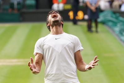 ‘Prince of Wimbledon’ is pride of Spain as sporting stars toast Carlos Alcaraz