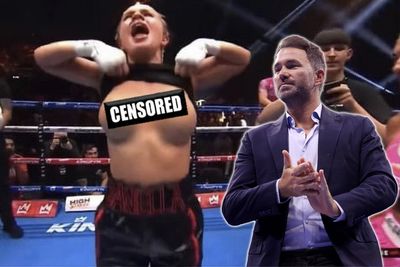 Eddie Hearn rips Daniella Hemsley’s boob flash as others come to defend: ‘We live in a f*cking mental world’