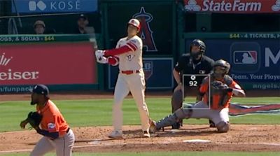 Shohei Ohtani Wows Fans With Explosive-Sounding Foul Ball Against Astros