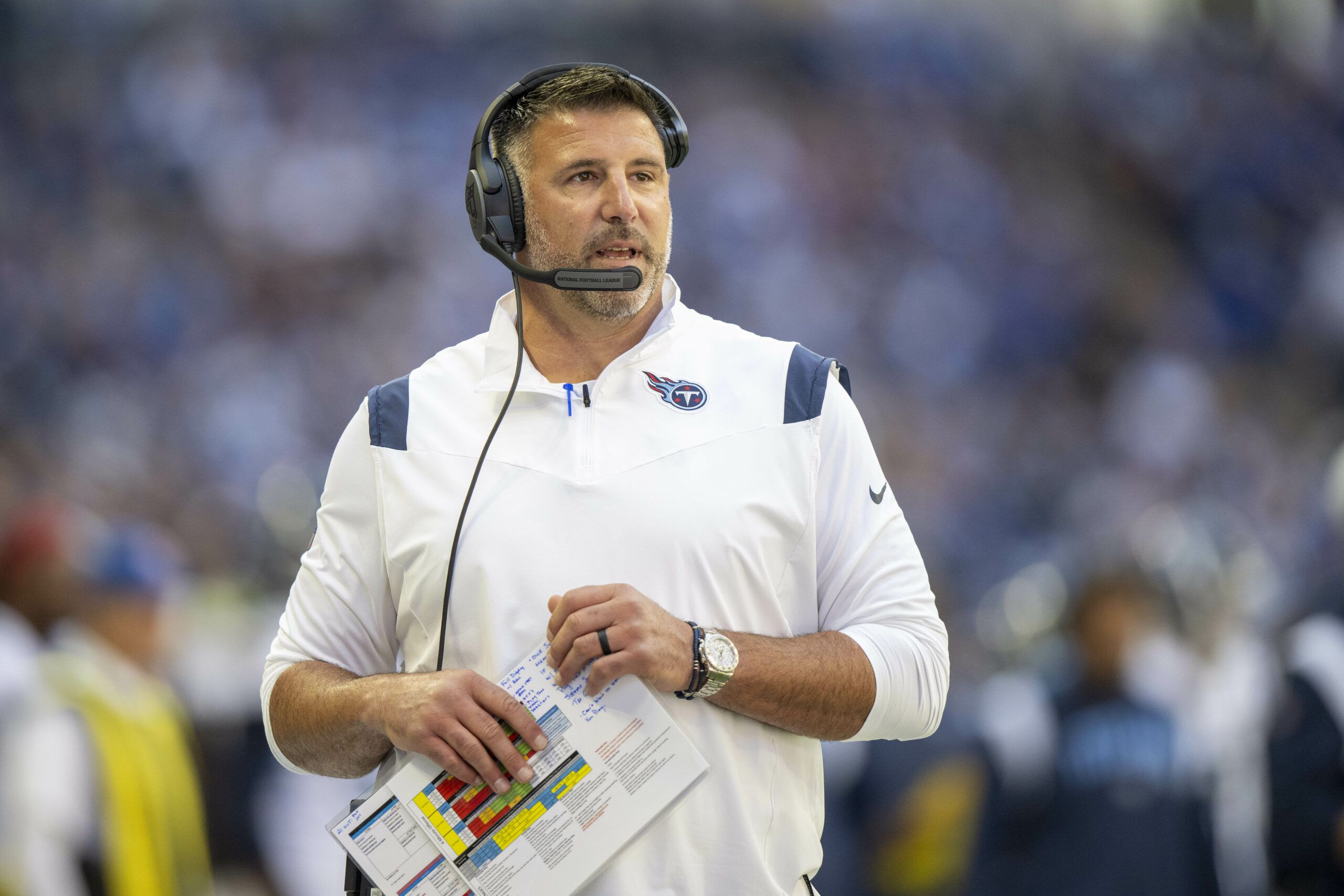 How Mike Vrabel confirmed Titans' DeAndre Hopkins news from golf