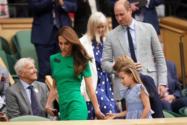 Kate Middleton, Prince William and Kids Greet King Felipe at Wimbledon