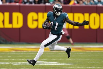Where A.J. Brown ranks among wide receivers in Madden 24