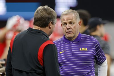 LSU’s Brian Kelly says Tigers are closing gap with Georgia