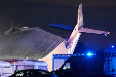 5 people killed and 5 injured in Poland when a small plane crashes into a hangar during bad weather