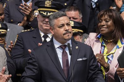 The New York Police Department has sworn in a Latino commissioner for the first time