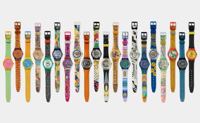 Vast Swatch auction includes collaborations with Keith Haring, Philip Glass and Vivienne Westwood