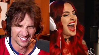 Watch this singer nail The Darkness' classic I Believe In A Thing Called Love a whole octave higher than the original - alongside Justin Hawkins' brilliant reaction