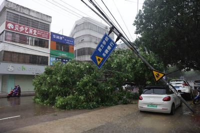 Classes are canceled and public transport is halted as Typhoon Talim slams into southern China