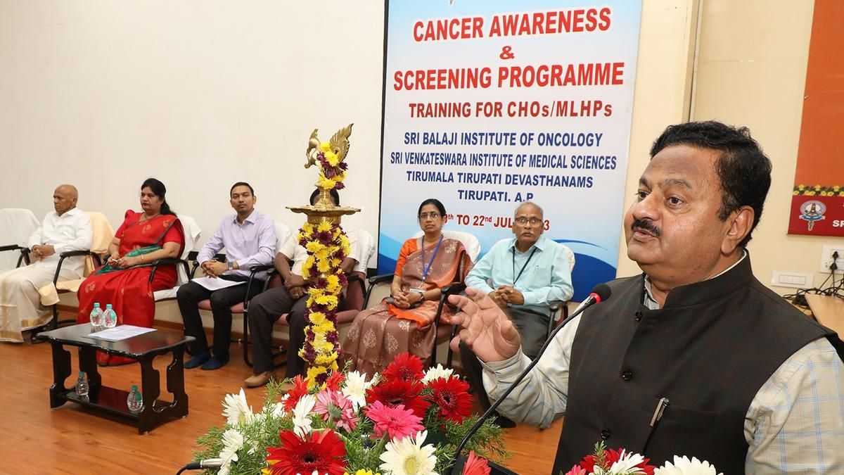 10 population of Tirupati district prone to cancer,…