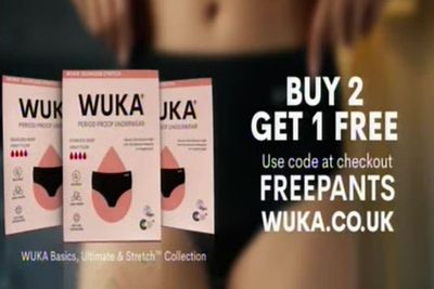 ‘Distressing’ TV ad for Wuka period underwear showing blood cleared after almost 300 complaints