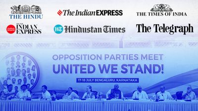 ‘Battle to save the idea of India’: Front pages today on the Opposition’s new alliance