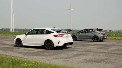 Toyota GR Corolla, Subaru WRX, And Honda Civic TypeR Meet In A Series Of Drag Races