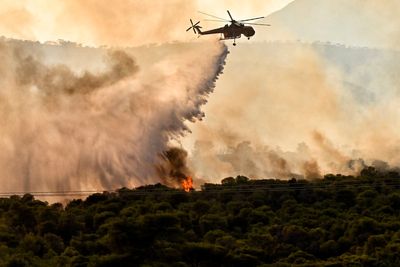 Watch live: Wildfires continue for third day in Greece as authorities brace for new heatwave