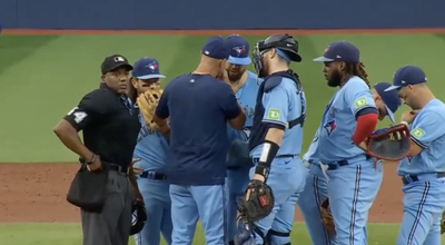 MLB Fans Called for Ump’s Job After His Childish Move Before Ejecting Blue Jays' Pitching Coach