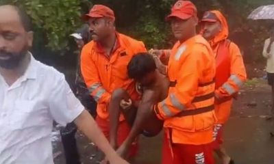 Maharashtra: NDRF rescues person stuck under bridge in Ratnagiri