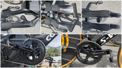 Who has the wackiest custom bars and is rocking the biggest ring? Tour de France time trial tech gallery 2023