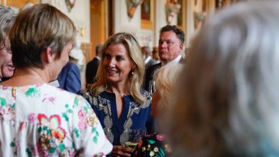Duchess Sophie looks 'absolutely stunning' in detailed navy tunic dress as fans claim it's her 'best look' yet