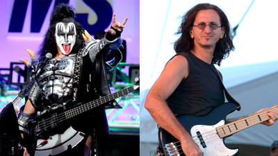 "Geddy didn't understand what a blues scale was." Gene Simmons recalls the time he gave Rush's Geddy Lee a bass lesson on tour