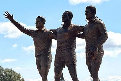 Three Welsh rugby ‘codebreakers’ immortalised by statue in Cardiff Bay