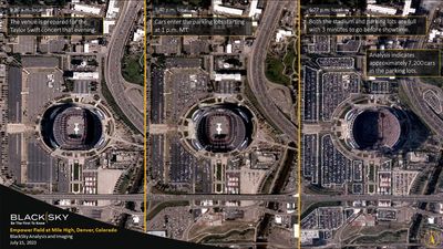 Sold-out Taylor Swift concert spied from space (satellite photos)