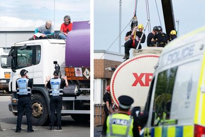 Eleven arrested after climate activists target two Scottish oil sites