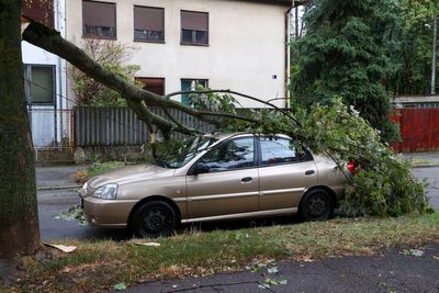 A powerful storm sweeps Croatia and Slovenia after days of heat, killing at least 4 people