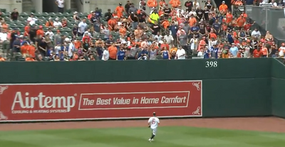 MLB fans were in awe after James Outman became the first lefty to hit a HR over the Orioles’ silly LF wall