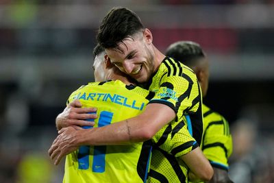 Declan Rice cheered in Arsenal debut as Gunners thump MLS All-Stars 5-0