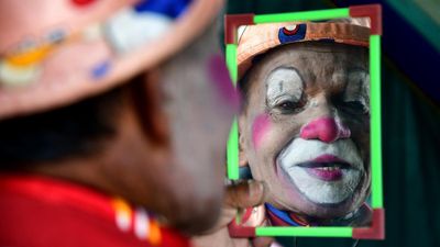 India’s oldest circus clown still turns up for work every day