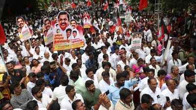 AIADMK holds demonstrations across T.N. to highlight DMK government’s ‘failure’ to contain inflation