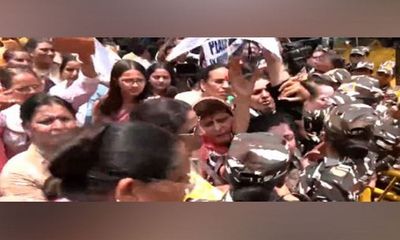 Women Congress workers stage protest, demands resignation of CM N Biren Singh over Manipur Manipur viral video case